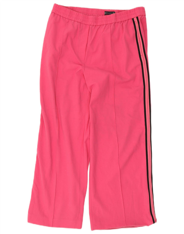 Marks & Spencer Træningsdragtsbukser til kvinder UK 16 Large Pink Colourblock