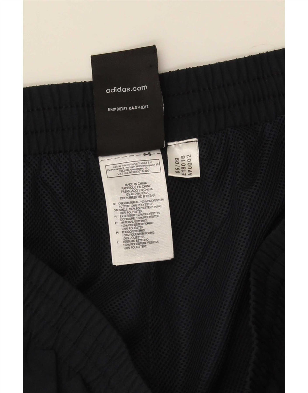 Adidas Herre Clima 365 sportsshorts store marineblå polyester