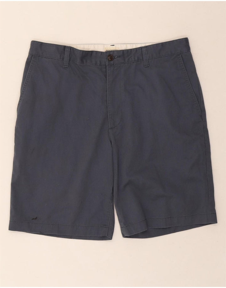 DOCKERS Mens Chino Shorts W34 Large  Navy Blue Cotton Vintage Dockers and Second-Hand Dockers from Messina Hembry 