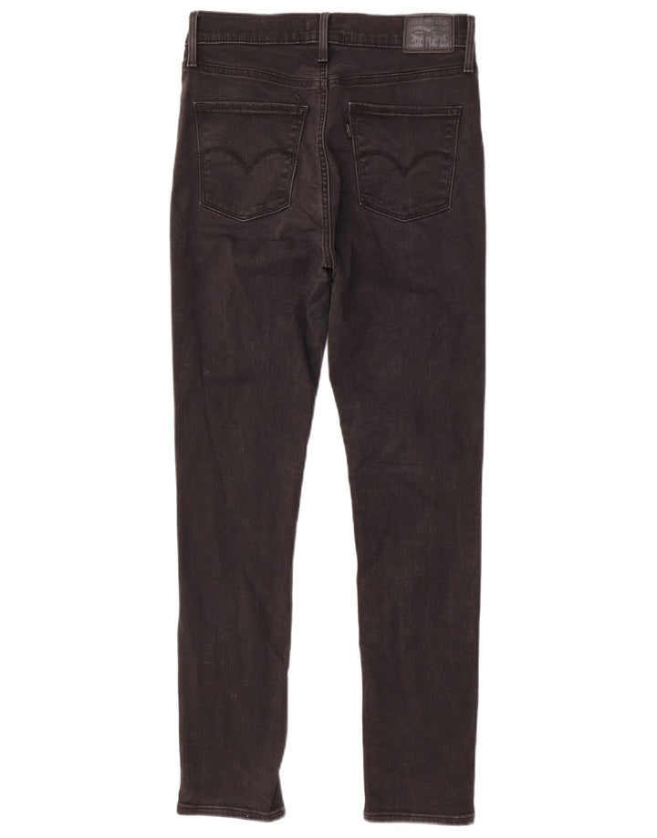 LEVI'S Womens Slimming Skinny Jeans W29 L29 Black Cotton