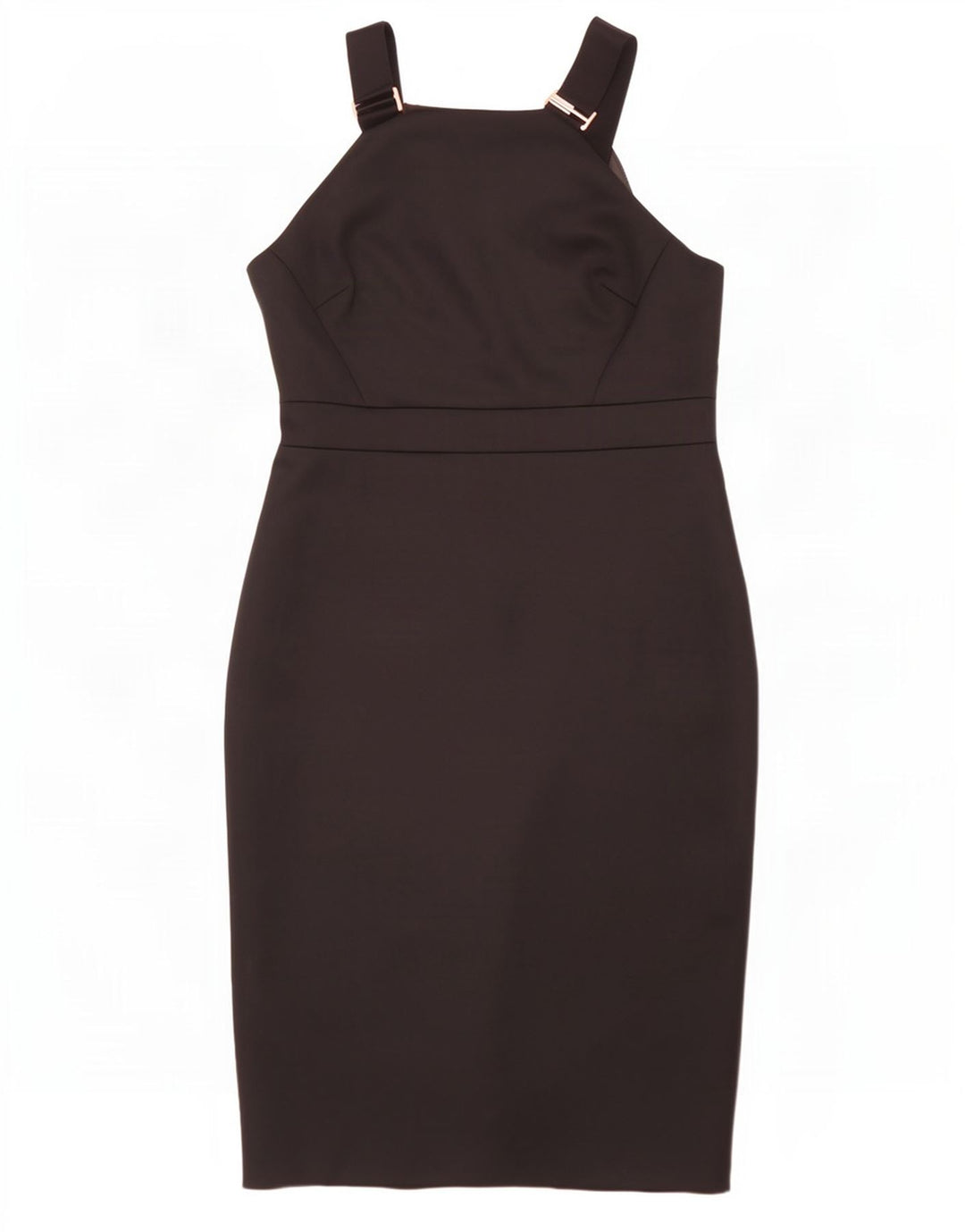 Ted Baker Dame Ærmeløs Bodycon Kjole Størrelse 5 XL Sort Polyester