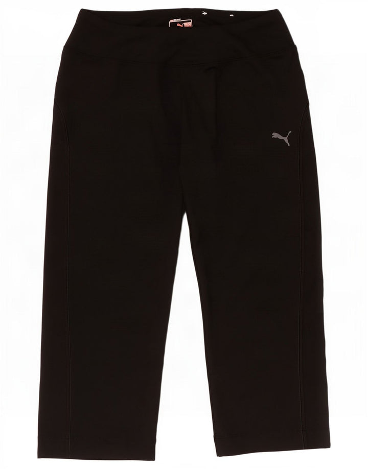Puma Dame Capri Træningsdragt Bukser UK 8 Small Black