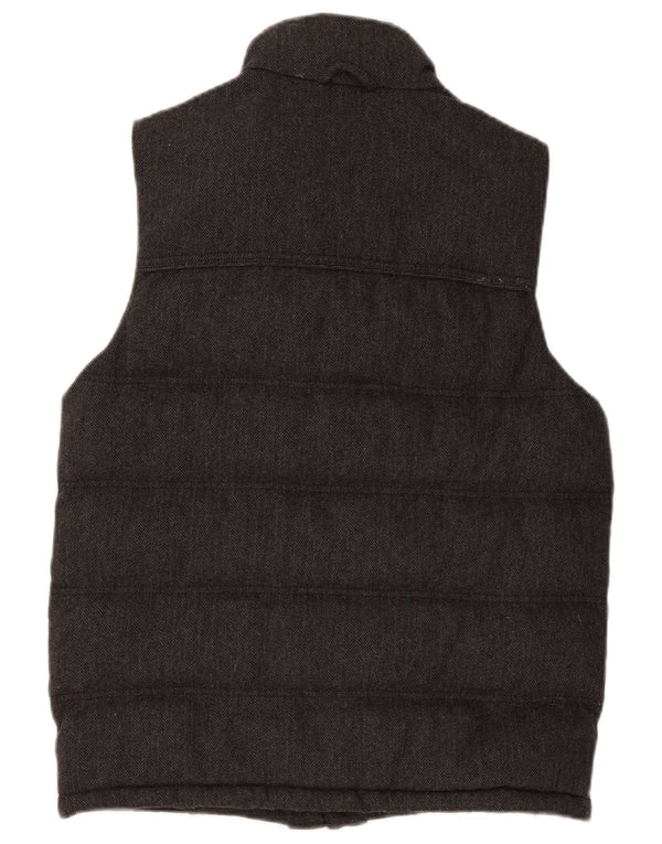 Tommy Hilfiger Herre Polstret Gilet UK 34 XS Grå Sildebensuld