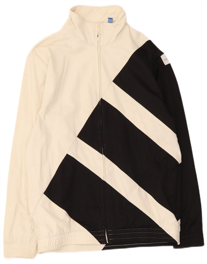 Adidas Herre grafisk træningsdragt Topjakke Medium White Colourblock Polyamid