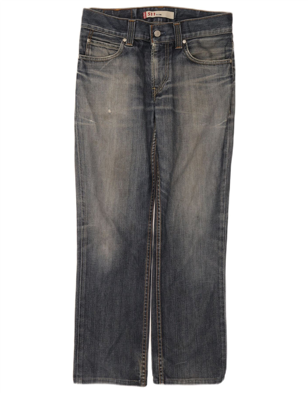 Levi's Dame 511 Slim Jeans W32 L28 Marineblå Bomuld