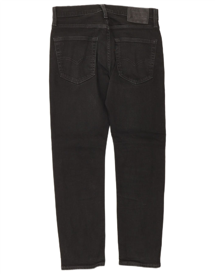 Levi's Herre 502 tilspidsede jeans W30 L30 sort bomuld