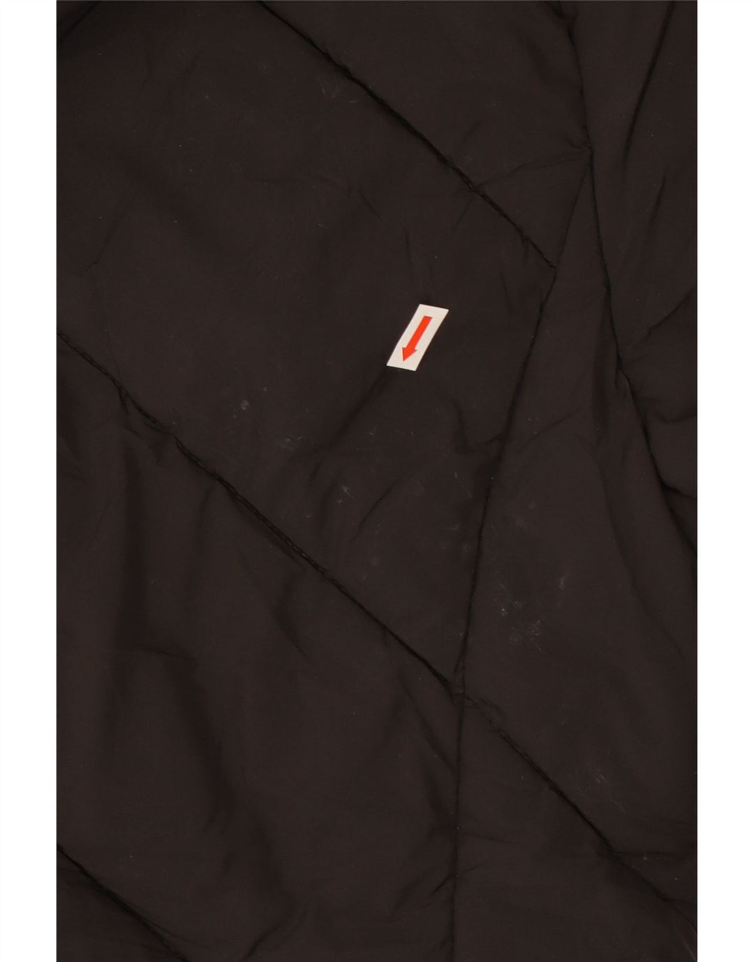 Topshop Dame Petite Hætte Oversized Polstret Jakke UK 8 Lille Sort