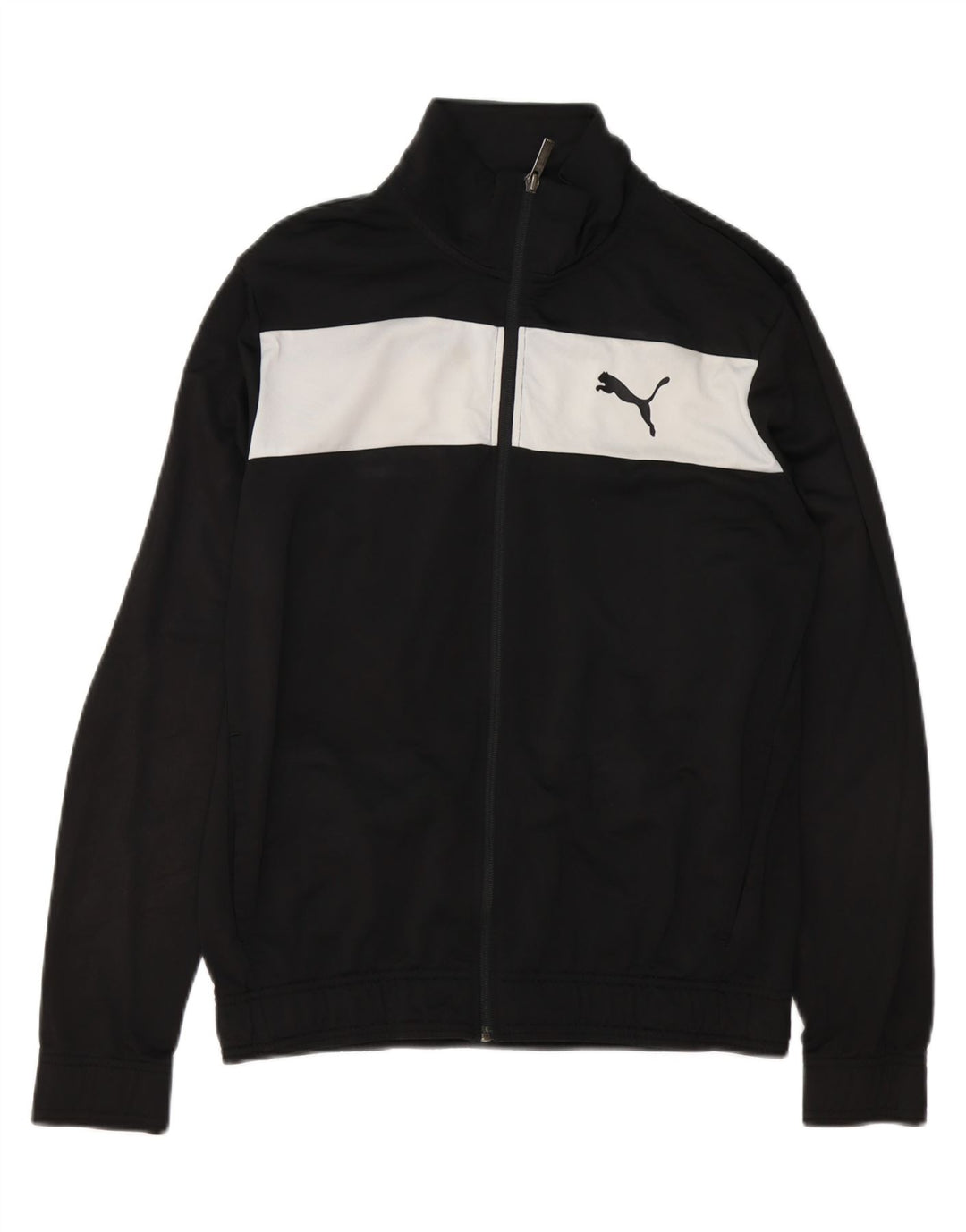 PUMA Træningsdragt til mænd Topjakke Medium Sort Colourblock Polyester