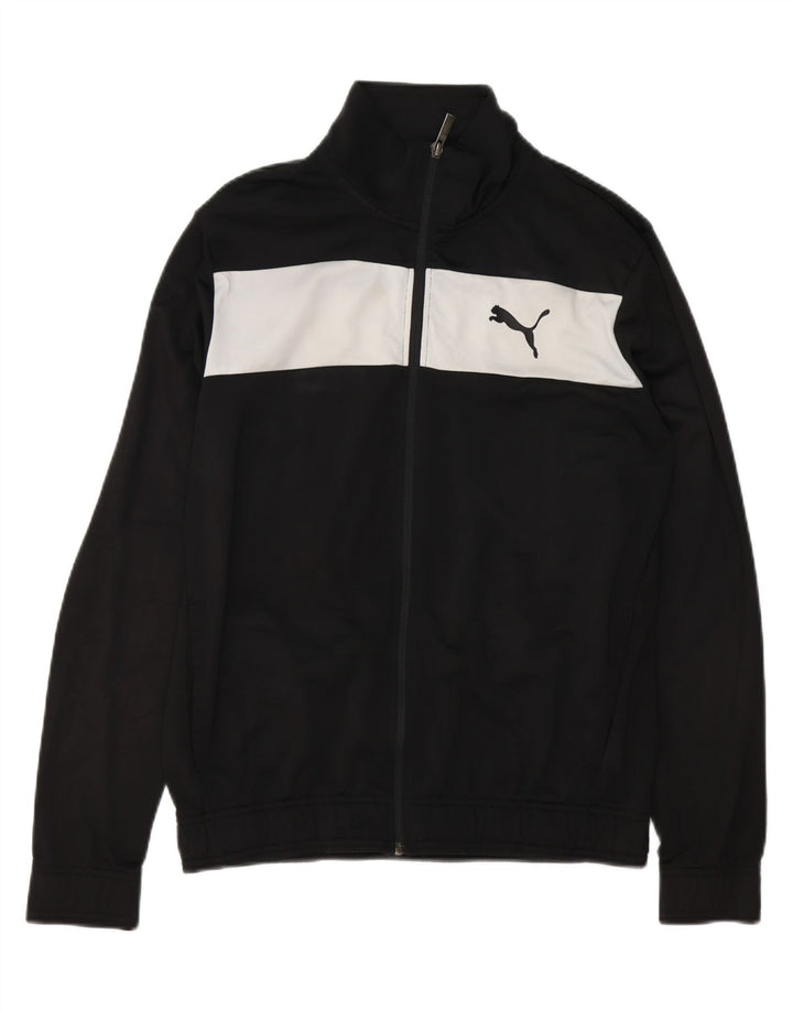 PUMA Træningsdragt til mænd Topjakke Medium Sort Colourblock Polyester