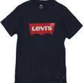 LEVI'S Mens Graphic T-Shirt Top Small Navy Blue Cotton Vintage Levi's and Second-Hand Levi's from Messina Hembry 