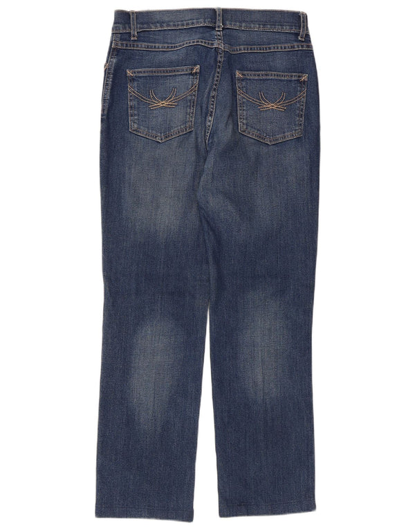 Marks & Spencer Lige jeans til kvinder UK 10 Small W28 L26 Blue Cotton
