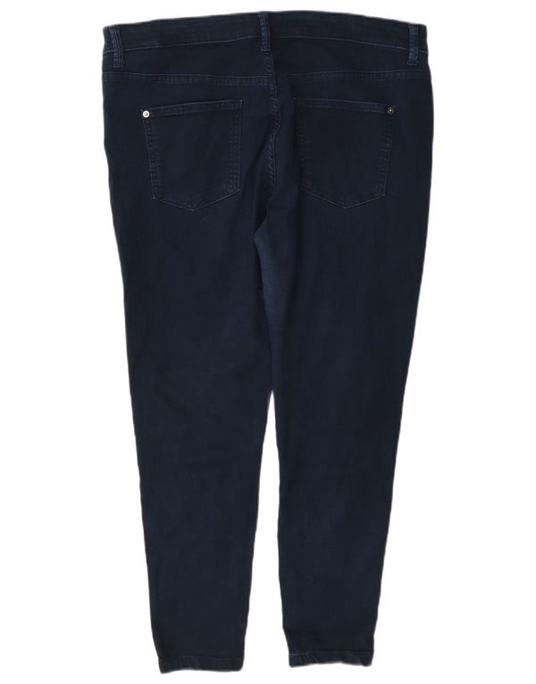 Marks & Spencer Womens Crop Skinny Jeans UK 16 Large W34 L25 Navy Blue