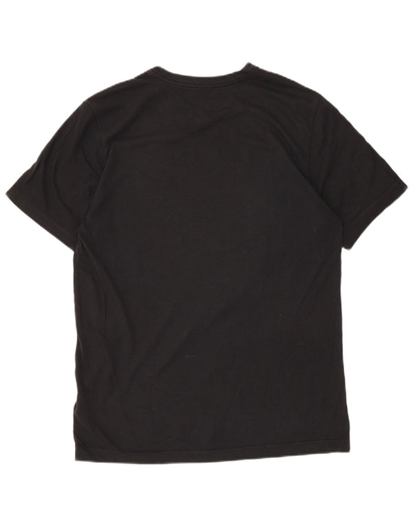 Nike Herre Dri Fit grafisk T-shirt Top Medium Sort Bomuld