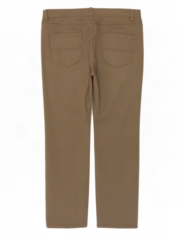 Marks & Spencer Straight Casual Bukser til mænd W36 L31 Khaki Bomuld