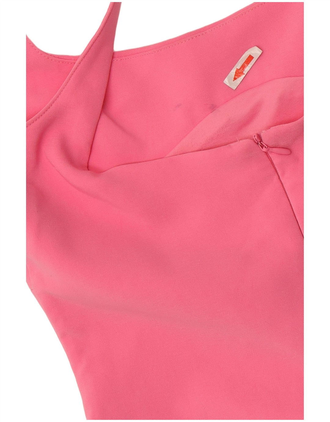 Zara Womens Sleeveless Bodycon Dress UK 12 Medium Pink Polyester