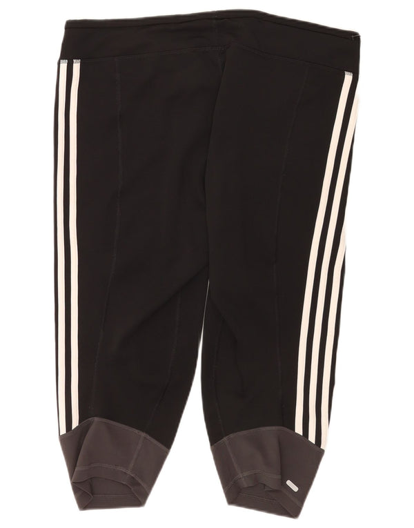 Adidas Dame Climalite Bermuda Sportshorts UK 20/22 XL Sort Colourblock
