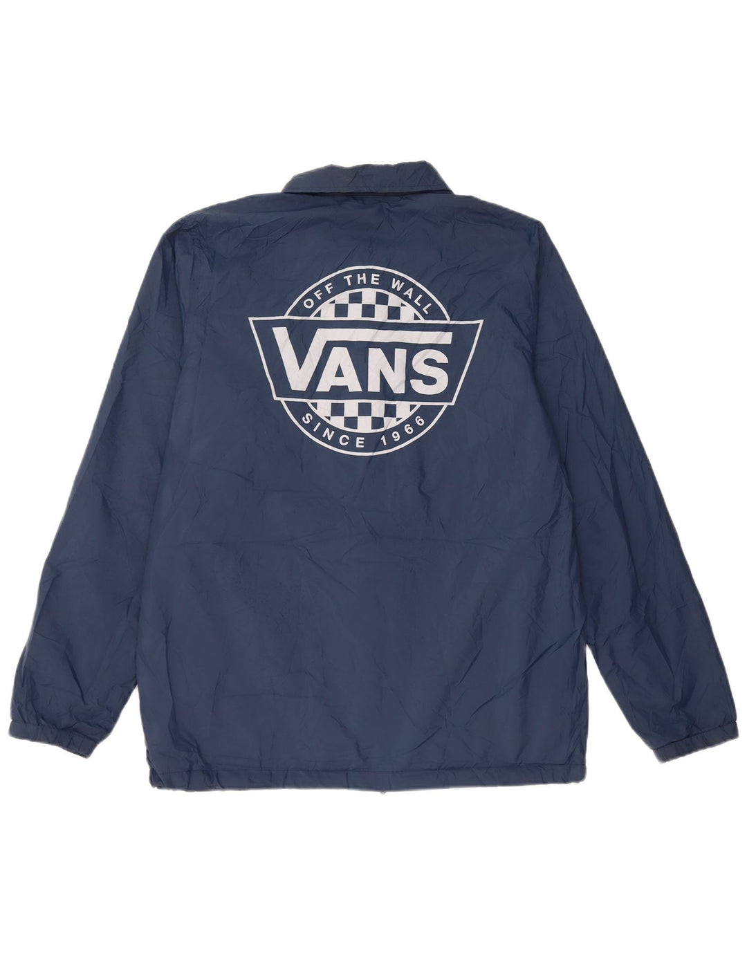 Vans Herre Grafisk Bomber Jacket UK 38 Medium Navy Blue Polyester