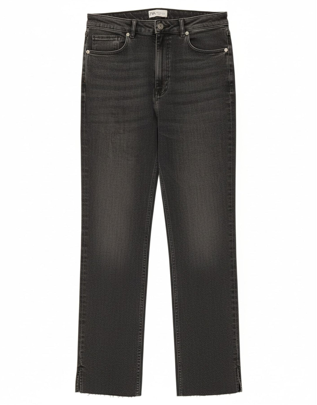 ZARA Womens Straight Jeans EU 42 Large W32 L30 Grey