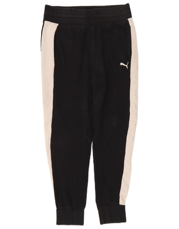 Puma Womens Tracksuit Trousers Joggers UK 12 Medium Black Colourblock