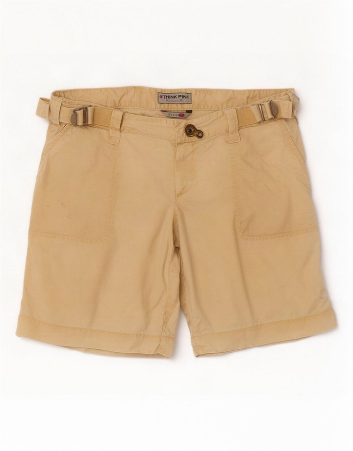 Tænk Pink Dame Cargo Shorts IT 48 XL W36 Beige