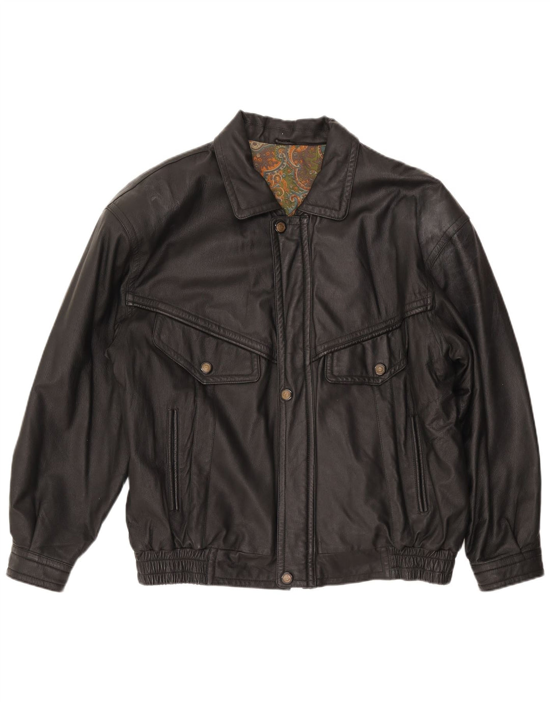 CANDA Herre Læderjakke UK 44 2XL Sort Læder