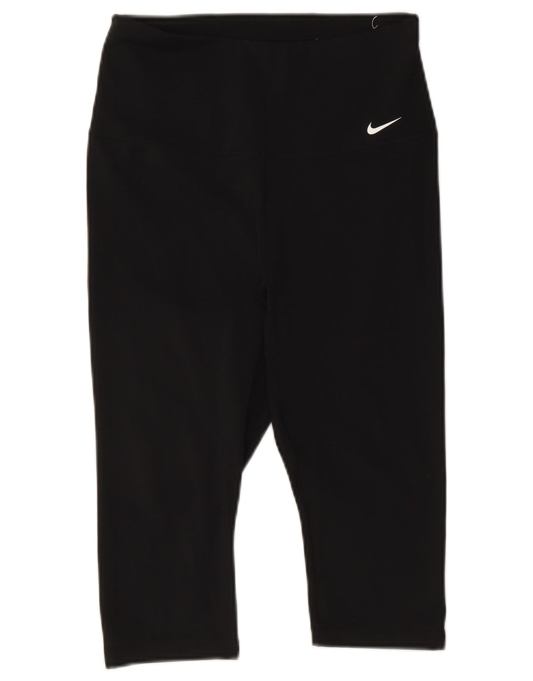 Nike Dame Dri Fit Capri Leggings UK 12 Medium Sort Polyester