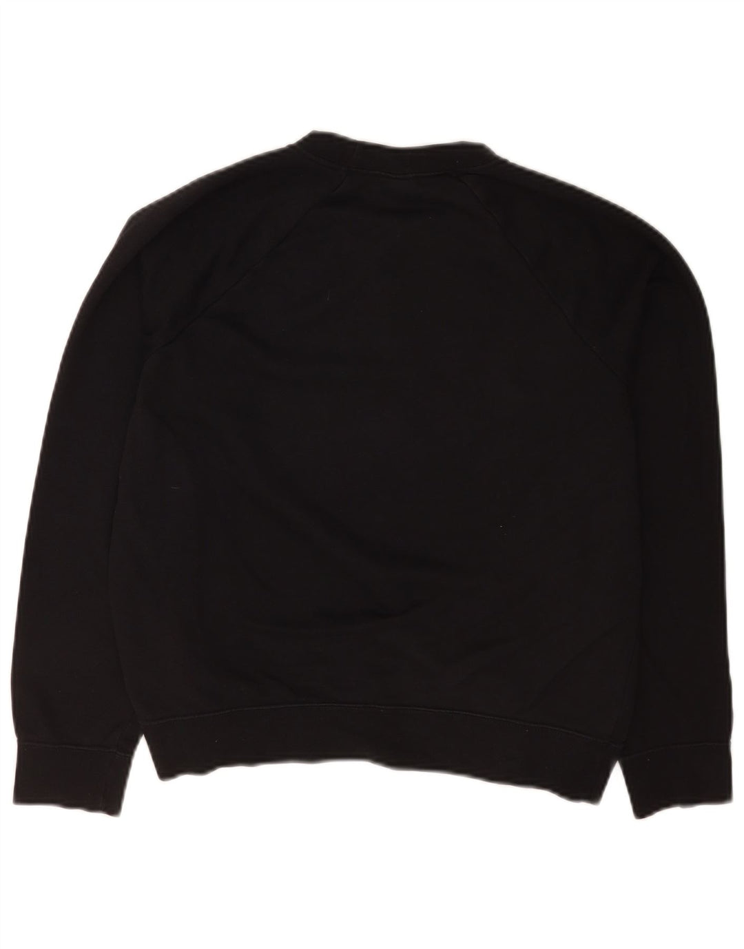 Nike Dame Loose Fit Sweatshirt Jumper UK 14 Medium Sort Bomuld