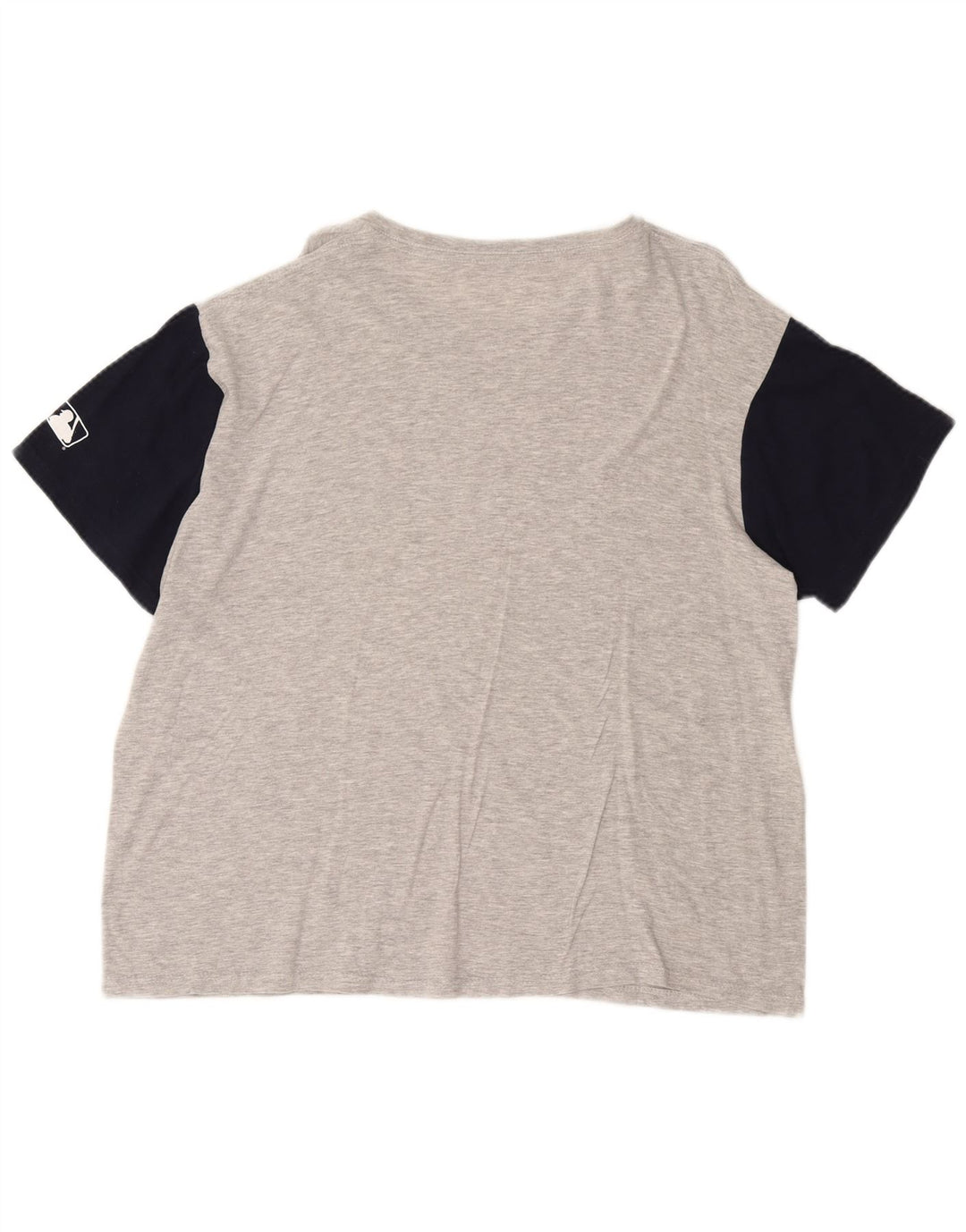 Ægte varer Herre grafisk T-shirt Top Stor grå Colourblock Bomuld