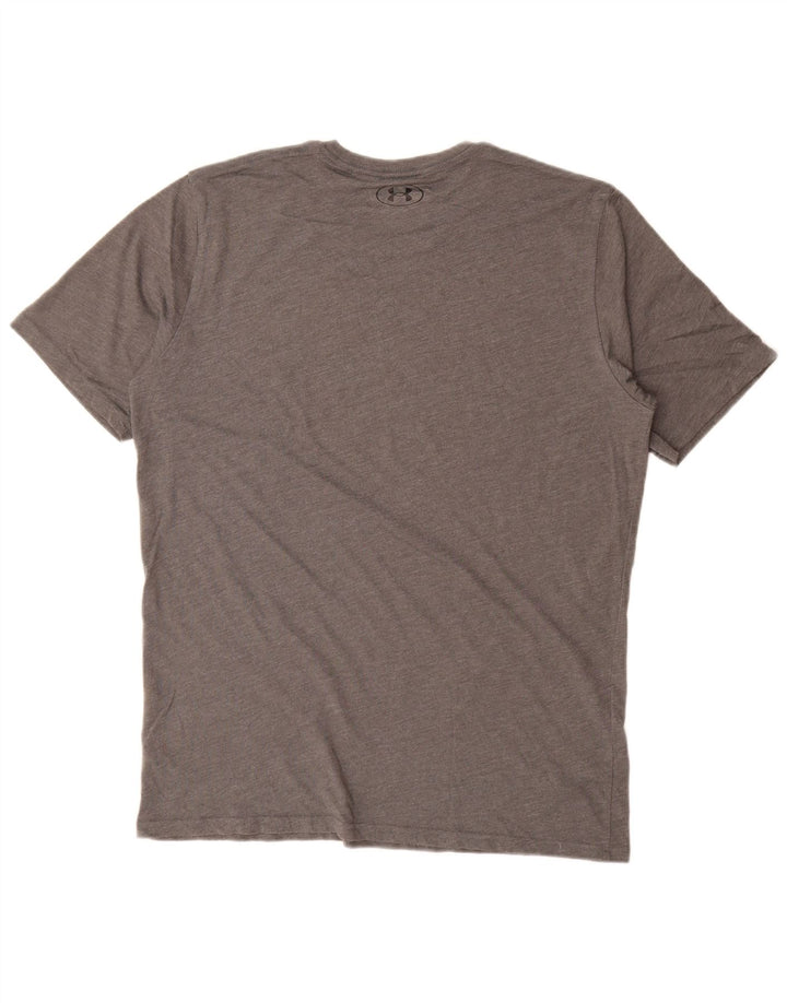 Under Armour Herre T-Shirt Top Stor Grå Flecked