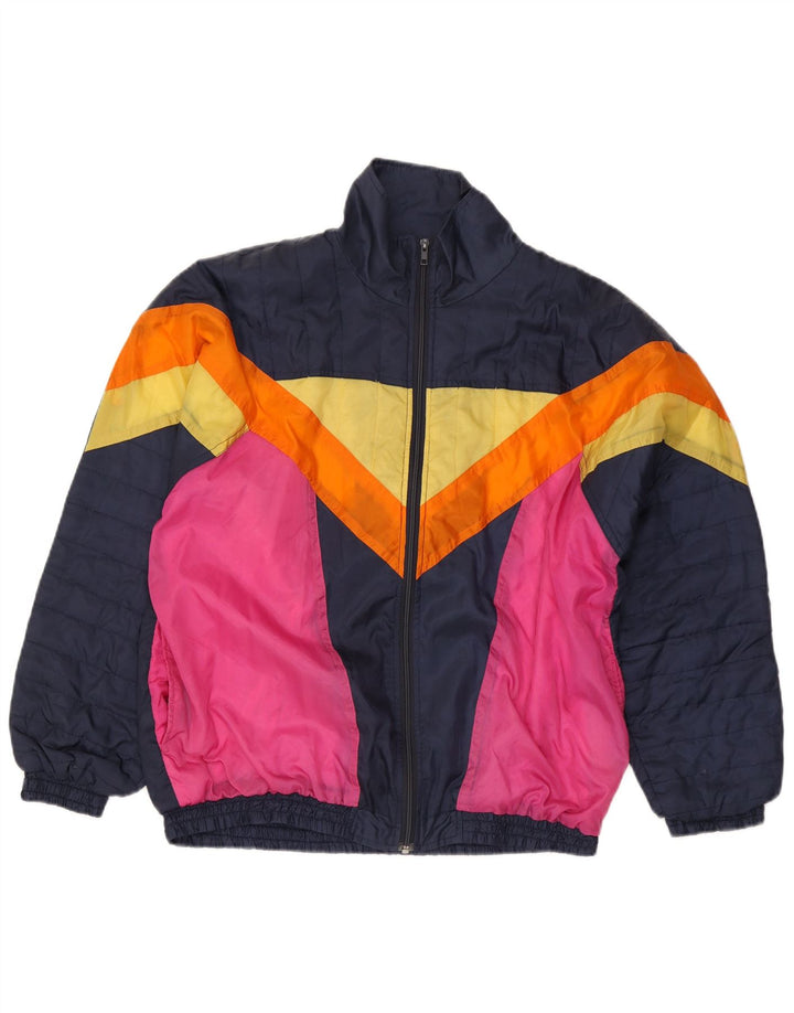 James Arrow Herre træningsdragt Topjakke XL Marineblå Colourblock Polyester