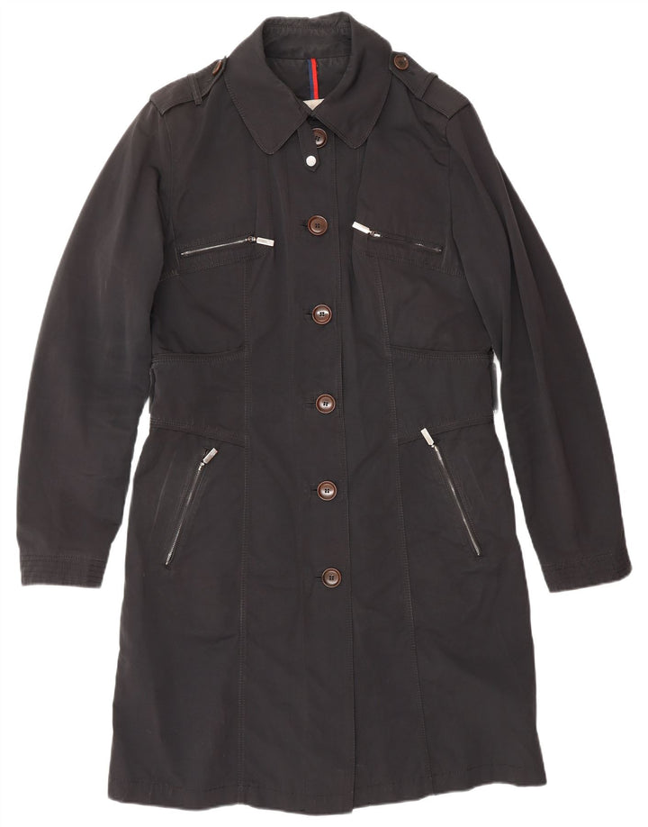 MONCLER Dame Overfrakke Str. 4 XL Sort Polyester Classic