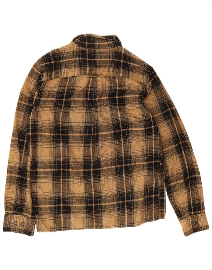 Jack & Jones herre flannelskjorte medium brun ternet bomuld