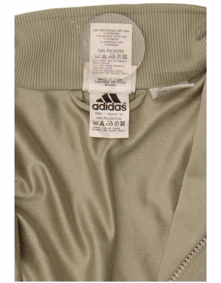 Adidas Træningsdragt til mænd Topjakke UK 38/40 Medium Khaki Polyester
