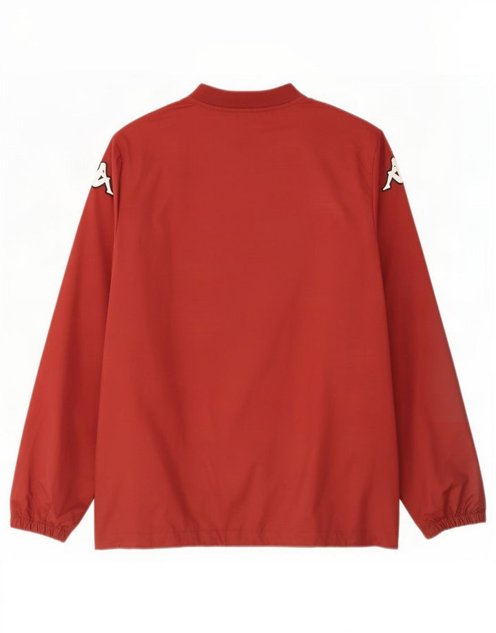 Kappa Herre Grafisk Top Langærmet Stor Rød Polyester