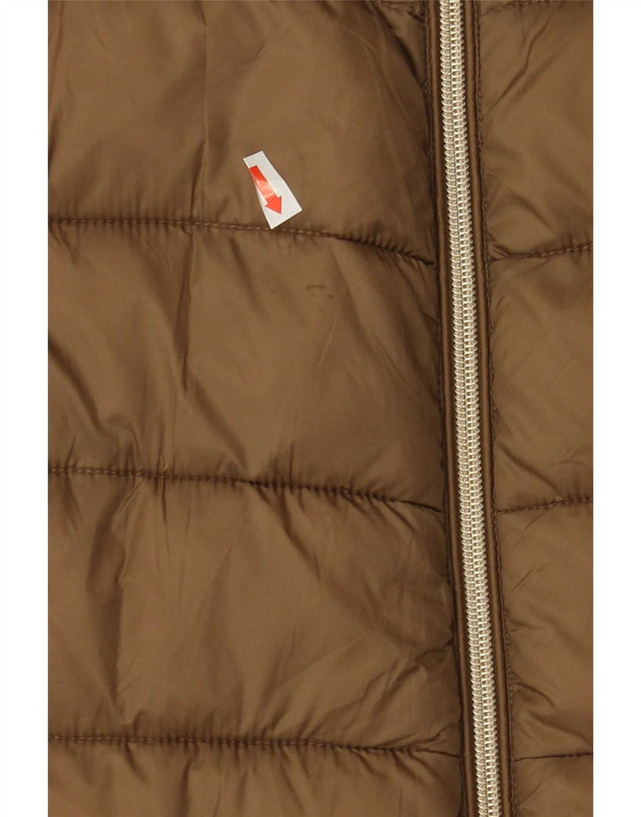 Michael Kors Dame Polstret Frakke UK 20 2XL Brun Nylon