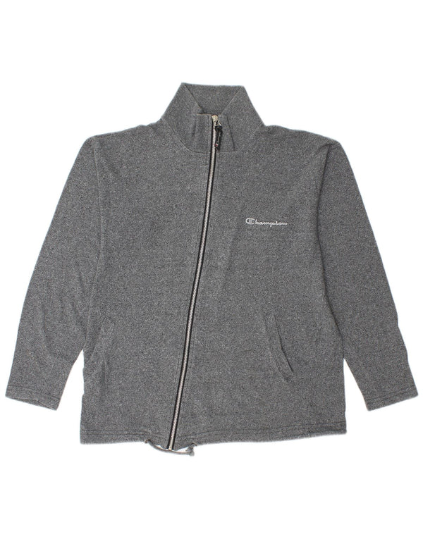 Champion Womens træningsdragt Topjakke UK 14 Medium Grey Flecked Bomuld