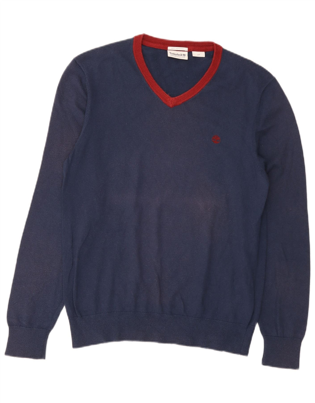 Timberland Herre V-hals sweater lille marineblå bomuld