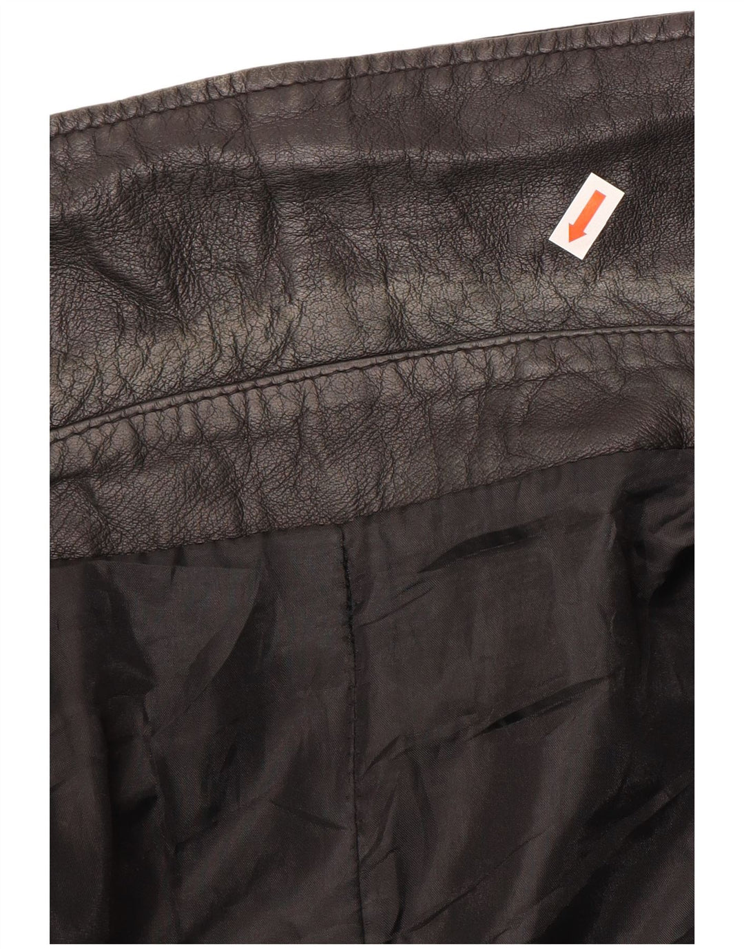 Vintage herre læderfrakke størrelse 62 4XL sort læder