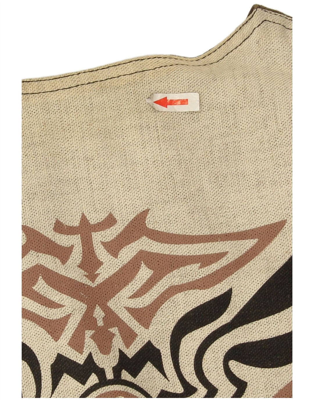 Vintage herre grafisk vest, stor kaki