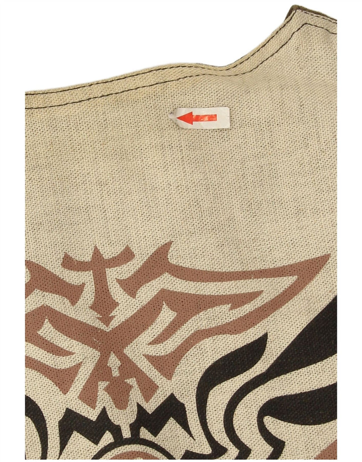 Vintage herre grafisk vest, stor kaki