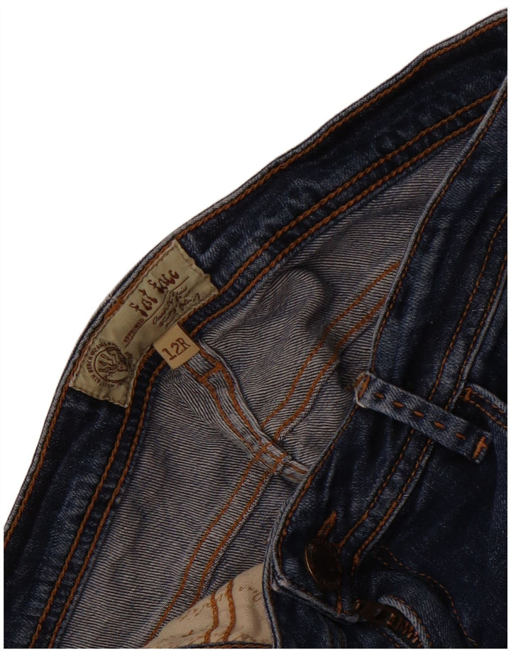 Fat Face Dame Slim Jeans UK 12 Medium W30 L30 Blue