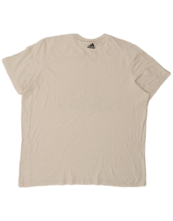 Adidas Grafisk T-shirt top til mænd 2XL Off White