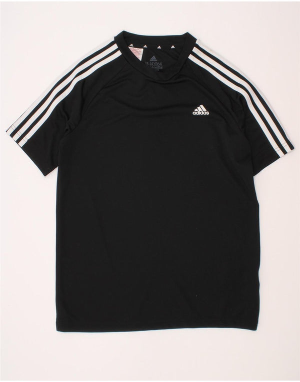 Adidas Boys Aeroready T-Shirt Top 13-14 År Sort Polyester