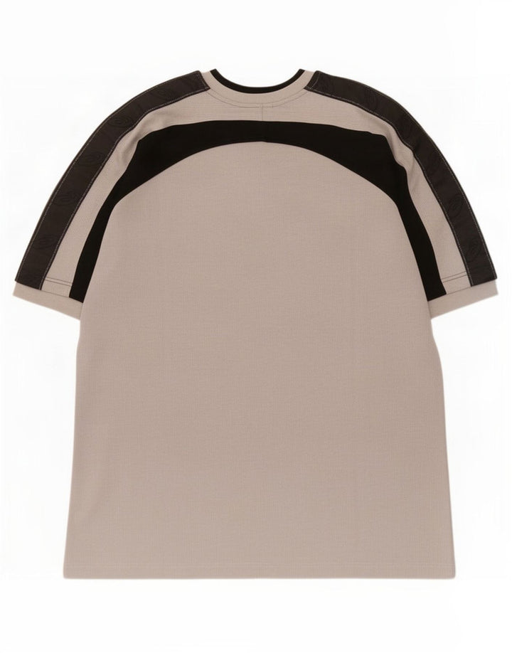 Asics Herre T-Shirt Top Stor Grå Colourblock Bomuld