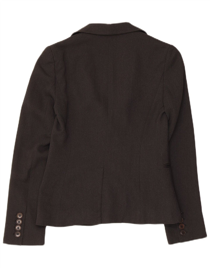 EMPORIO ARMANI Womens 2 Button Blazer Jacket IT 40 Small Black Polyester
