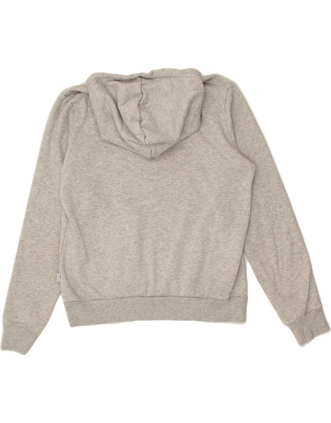 PUMA Womens Graphic Hoodie Jumper UK 14 Large Grey Vintage Puma and Second-Hand Puma from Messina Hembry 