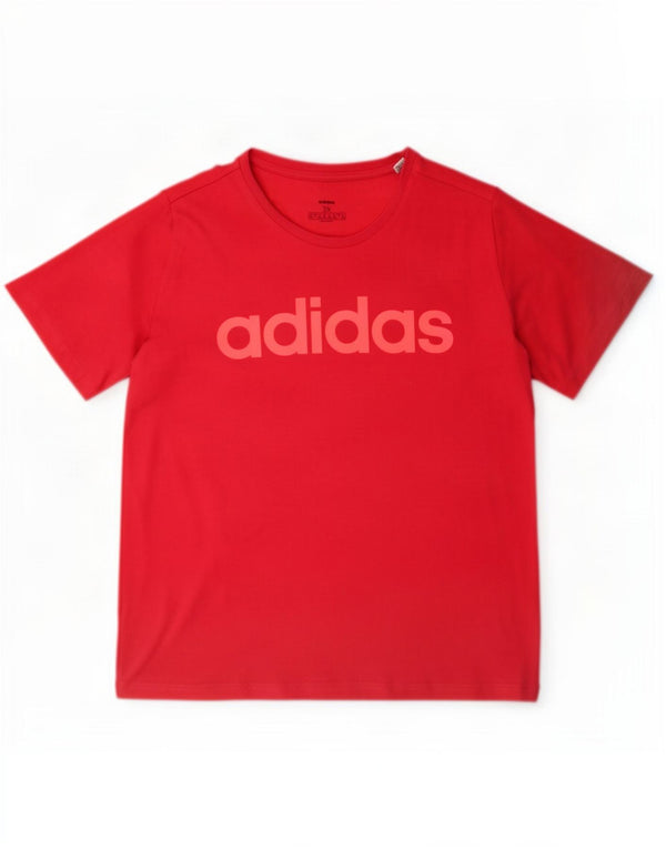 Adidas Dame Grafisk T-Shirt Top UK 28/30 3XL Pink
