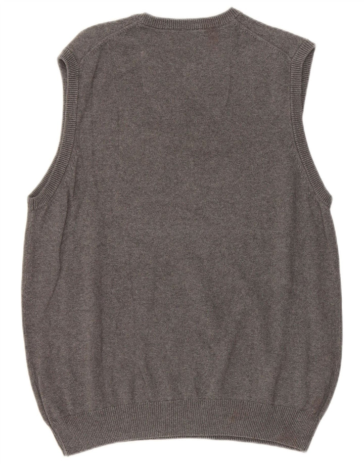 Marks & Spencer Herre Regular Fit Vest Tank Top Medium Grey Bomuld