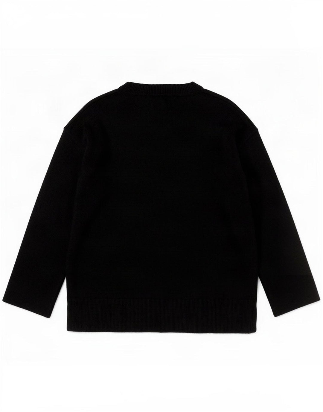 Massimo Dutti Dame V-hals sweater UK 10 Lille sort uld