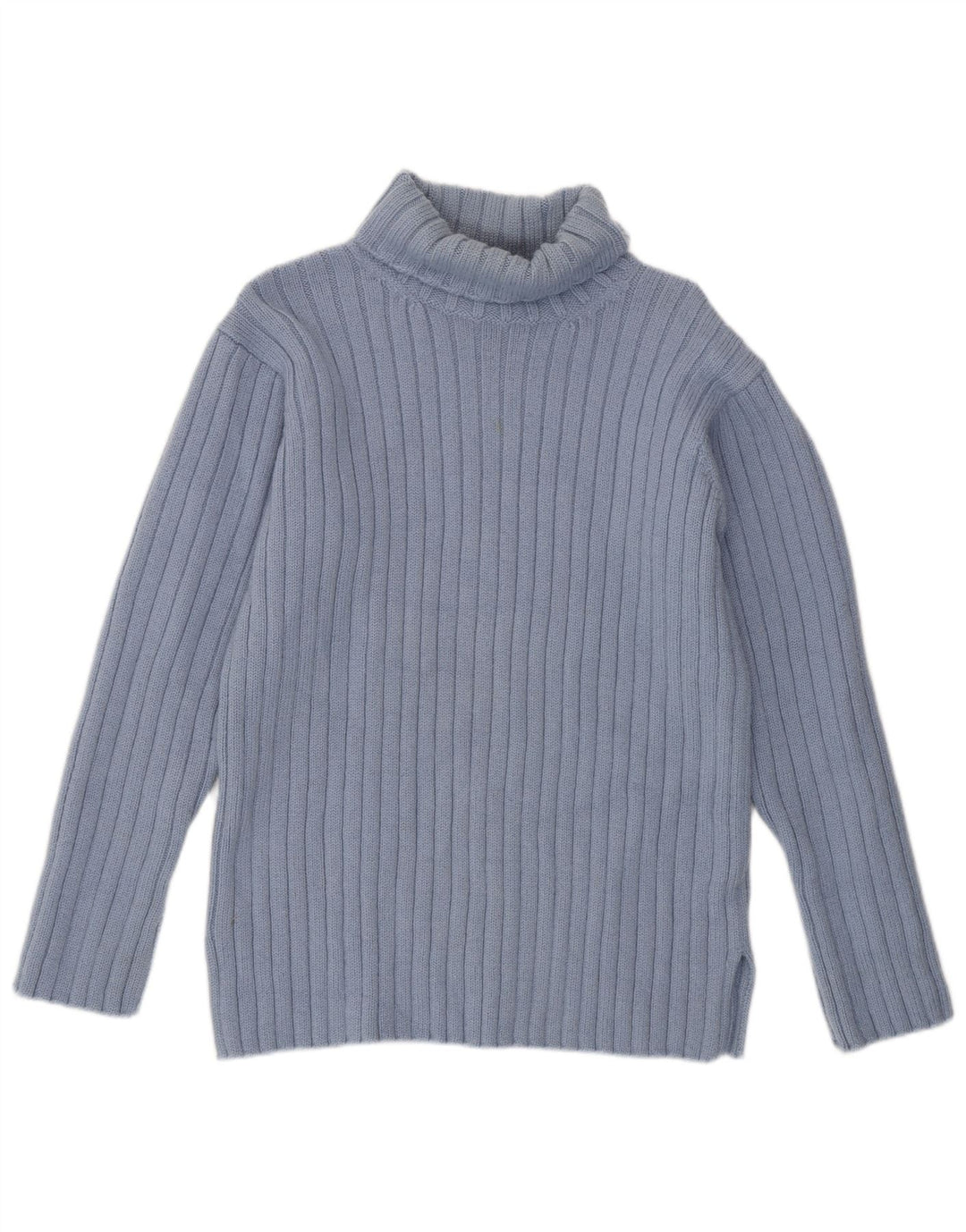 JIGSAW Dame Rullehals Sweater UK 14 Medium Blue Wool